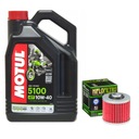 Olej Motul 5100 10W40 4l + HIFLO HF145 olejový filter