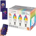 Sada 3x LED žiarovka E14 SVIEČKA C37 5W=45W 554lm RGB CCT WIFI TUYA SMART