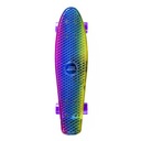 Malý PEVNÝ PLASTOVÝ SKATEBOARD NILS RAINBOW