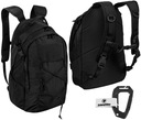 HELIKON EDC LITE Batoh Nylon 21L Čierny + KARABÍNA