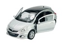 WELLY OPEL CORSA OPC STRIEBORNÁ 1:34 KOV NOVÝ MODEL