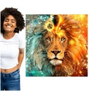 Diamantové vyšívanie ZODIAC SIGN Diamond Painting lion diamondart mozaika 5D