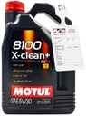 MOTUL 8100 X-CLEAN+ 5W30 - 5L + ZADARMO odpruženie