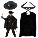 Kostým Zorro Cape Mask Hat Halloween prevlek