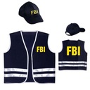 SET FBI agent policajt VEST čiapka 8-10