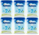 HUMANA 2 NASLEDUJÚCE MLIEKO PO 6 MESIACOCH 6x 750G