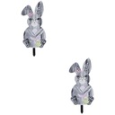 2x Yard Bunny Garden Sign Acrylic Garden