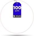 BIELA ​​obruč 100 cm 5 mm kovový ODOLNÝ drôt