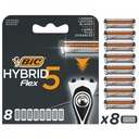 Náplne BIC Hybrid Flex 5 Razor - blister po 1 balení po 8 ks