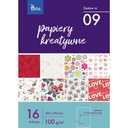 Zošit tvorivých papierov A4 100g. 16 listov KB030