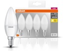 LED žiarovka 4,9W = 40W E14 teplá 2700K OSRAM 4ks