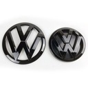 VW GOLF MK 7 ZNAČKA ZNAK LOGO ČIERNA SET