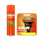 Čepele Gillette Fusion náplne 8 ks + Fusion5 gél na holenie 200 ml