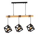 STROPNÉ LAMPY LUSTER NAD STOL ČIERNA 130CM