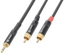 Mini Jack 3.5 Stereo - 2x Cinch RCA kábel samec, 3 m