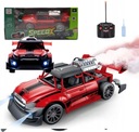 RC AUTO AUTO LED SMOKE NA DIAĽKOVÉ OVLÁDANIE Červené pretekárske auto