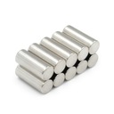 VALEC NEODYMOVÝ MAGNET 6x15 mm SILNÝ, okrúhly, kotúčový, HUNTER - 10 KS