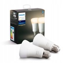 Žiarovka Philips HUE White E27 9W 2700K, 2 kusy