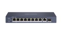 10-portový 8x PoE switch DS-3E0510HP-E Hikvision