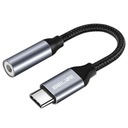 Adaptér Beline USB-C/Jack 3,5 mm sivý/sivý DAC Samsung/iPhone 15