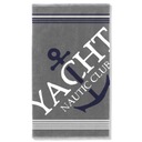 Yacht Nautic Club grafitová plážová osuška 100x170