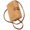 Dámske crossbody kabelky Boho Tkané ratanové tašky