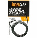 Sada Under Carp Leadcore zelená bez jadra s QC obratlíkom 45lb/70cm