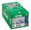 BIELA ​​POZINKOVANÁ SKRUTKA 1000SZ TX 3,5*30 WIROX MINI SPAX