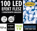 Bulinex 100led modré lampy 4,95m