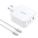 UGREEN RÝCHLA VÝKONNÁ SIEŤOVÁ NABÍJAČKA USB-C USB-A 3.0 QC4.0 PD3.0 GAN 140 W