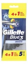 Gillette Blue 3 hladké Jednorazové žiletky 5 ks