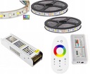 SET 12m 720 LED PÁS 5050 RGB + WW TEPLÁ BIELA