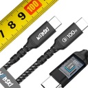 Odolný kábel USB-C 100W Prenos zvuku 1m