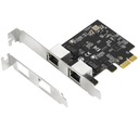 LAN KARTA 2x 2,5 Gb/s 5G PciE serverový počítač