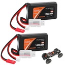 BATÉRIA BATÉRIA 7,4 V 1400mAh DO RC AUTÍČKA NA OVLÁDANÉ HRAČKY 2KS