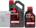 MOTUL SYNERGIE+ 6100 10W40 6L olej + ZADARMO