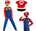 MARIO OUTFIT JEDNORÁZOVÝ CHLAPSKÝ KOSTÝM + KLÚBKY KLOBÚK 94/110 S