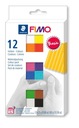 Sada termosetovej hmoty Fimo Soft - Staedtler - Basic, 12 farieb