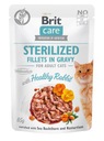 Brit Care Cat Gravy Sterilizovaný králik 12 x 85 g