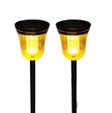 2 x VEĽKÁ LAMPA SOLÁRNA OUTDOOROVÁ LAMPA Solárna lampa pre exteriér