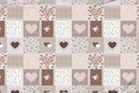 Poťah na prebaľovací pult 80x50 Flanel Heart Br-R