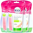 VEET MINIMA depilačný krém na suchú pokožku 3x 135ml Aloe Violet Aroma