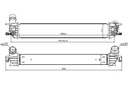 INTERCOOLER RENAULT LAGUNA LAGUNA III ŠÍRKA 1.5