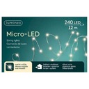 Micro 240 led vonkajšie/vnútorné svietidlo teplá biela 12m