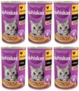 Whiskas Adult v kuracej omáčke 6 x 400 g