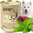 Deer Dog mokré krmivo pre psov DEER + MINT plechovka 800 G PREMIUM 93% MÄSO