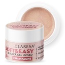 Claresa Glitter Champagne Stavebný gél 45g