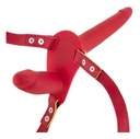 STRAP-ON Double Dildo Double Penetration RED