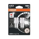 Osram LED žiarovky P21W (2 kusy) červené