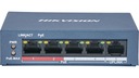 Hikvision POE switch 4x PoE 1x LAN pre 4 IP kamery 10/100Mbps